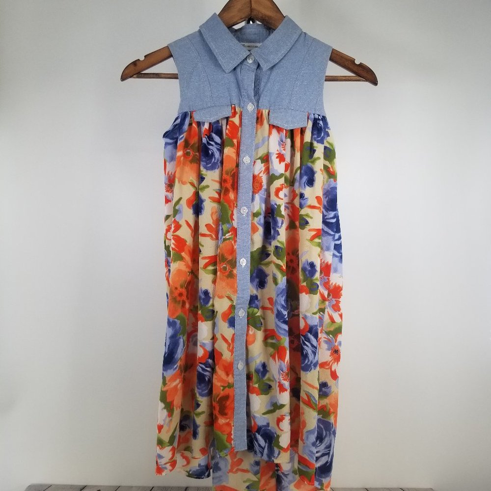 🌵 Bonnie Jean Floral High Low Sleeveless Dress